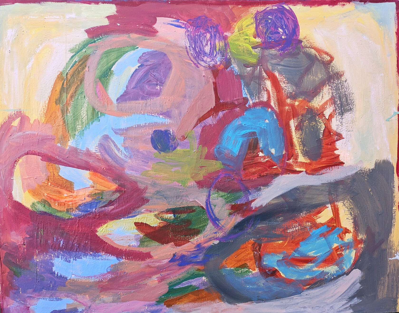 Pere sõidab puhkusele, 140x110, 2025