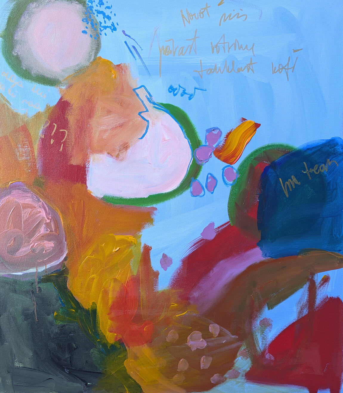 Pärast võtsime tanklast kofi, 70x80, 2025 – 700 eur